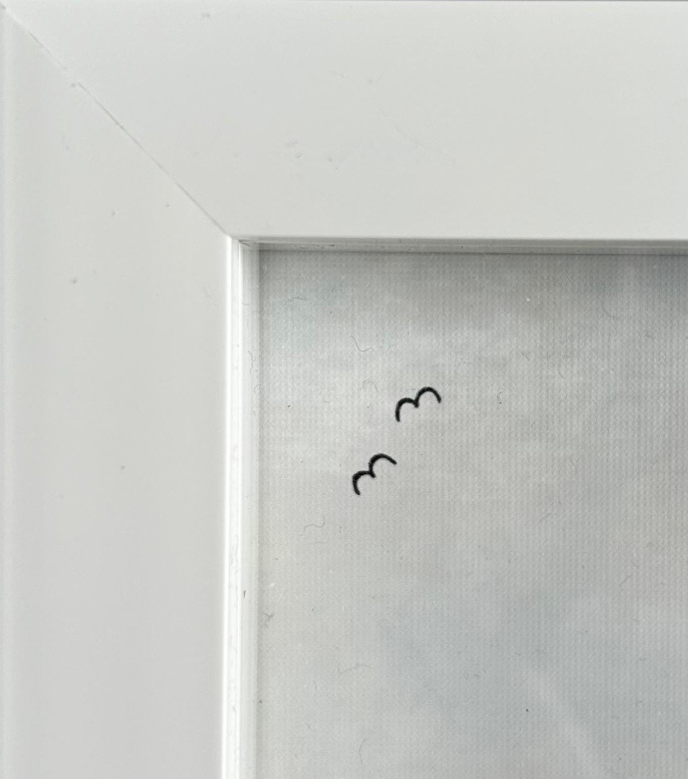 Pebble Seagull Stealing Chip Art – Quirky Handmade Coastal Wall Picture – Humorous UK Gift