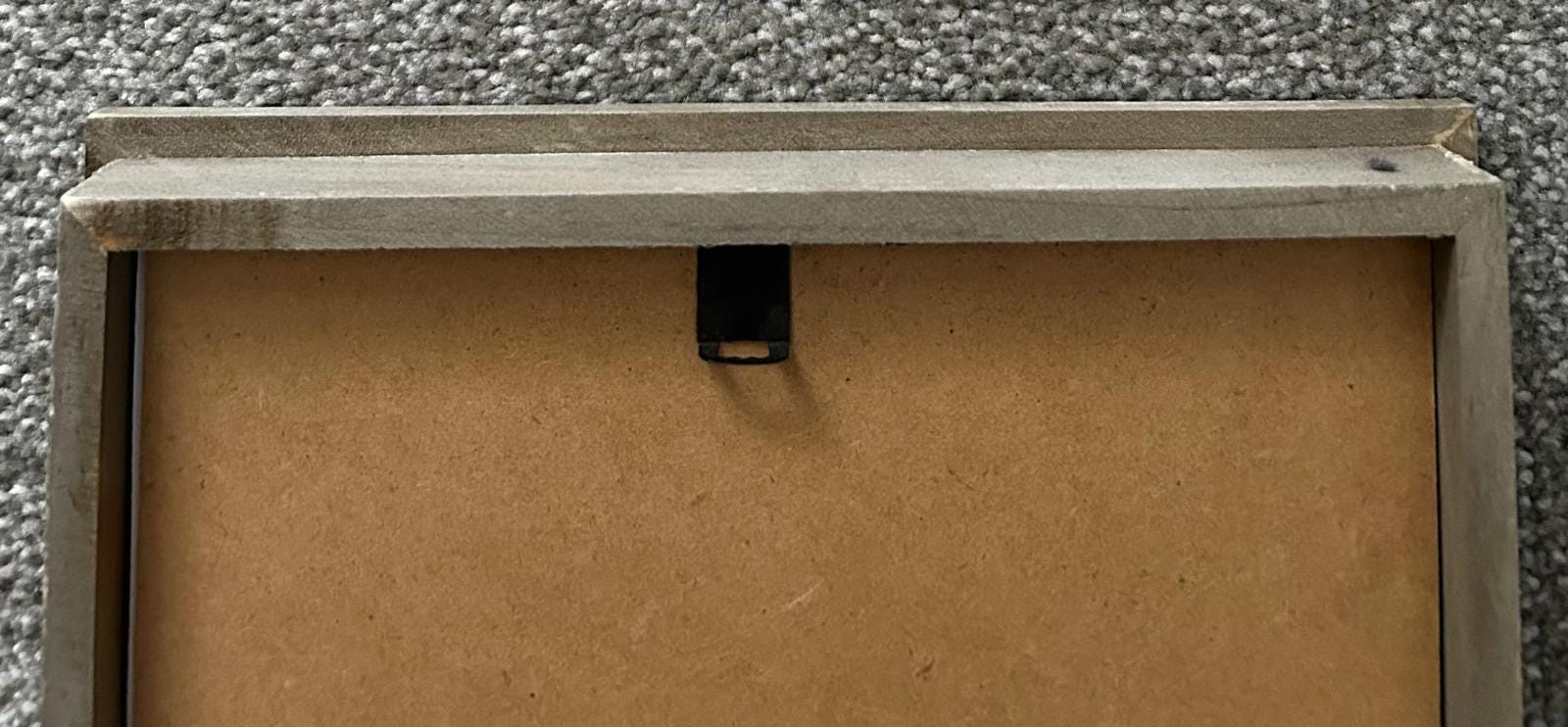 Cornwall Word Heart Print: Coastal Blue Wall Art in Rustic Frame