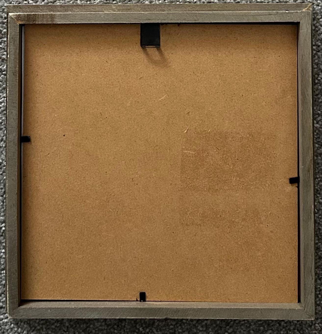 Sea Glass Flower & Pebble Plant Shelf Art – Handmade Coastal Wall Decor – Quirky Nature Picture