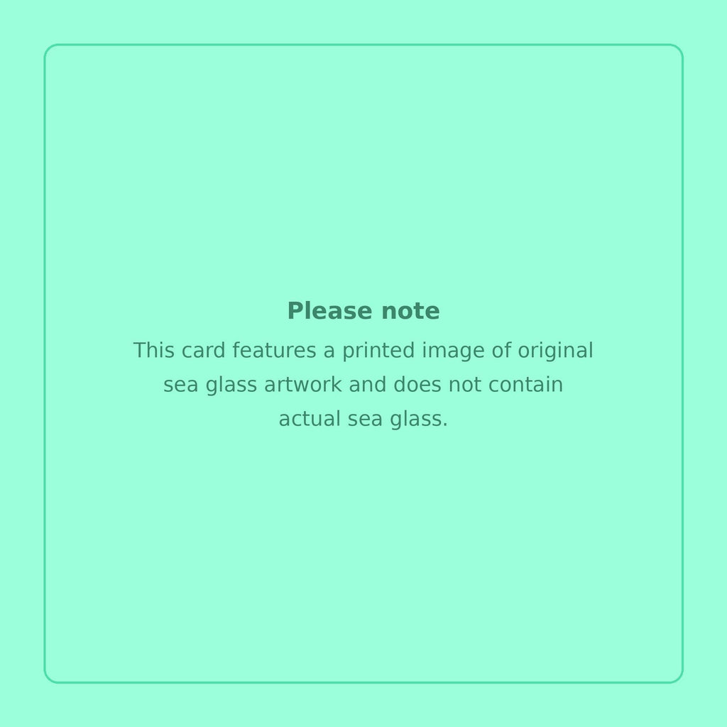 Sea Glass Friendship Card – “True Friends Are Like Sea Glass” – Blank Inside – Coastal Thinking of You Card – UK