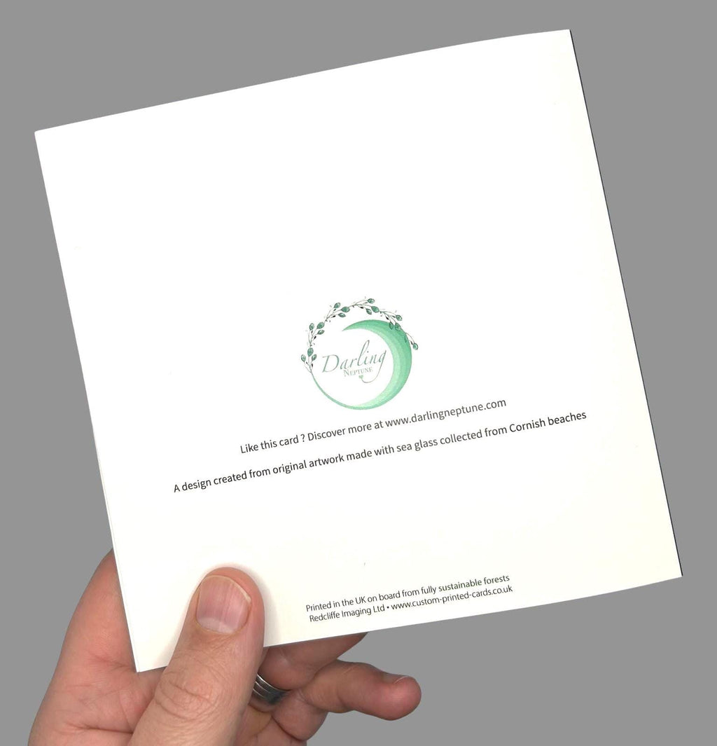 Sea Glass Love Card – “My Favourite Find Is Still You” – Blank Inside – Coastal Friendship & Romantic Card – UK