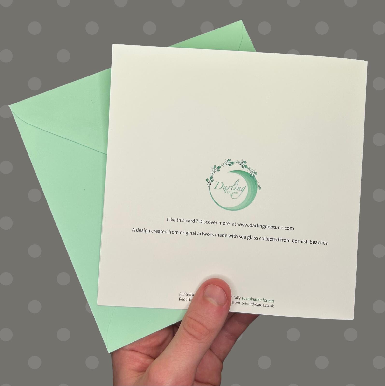 Sea Glass Friendship Card – Coastal Thinking of You Note