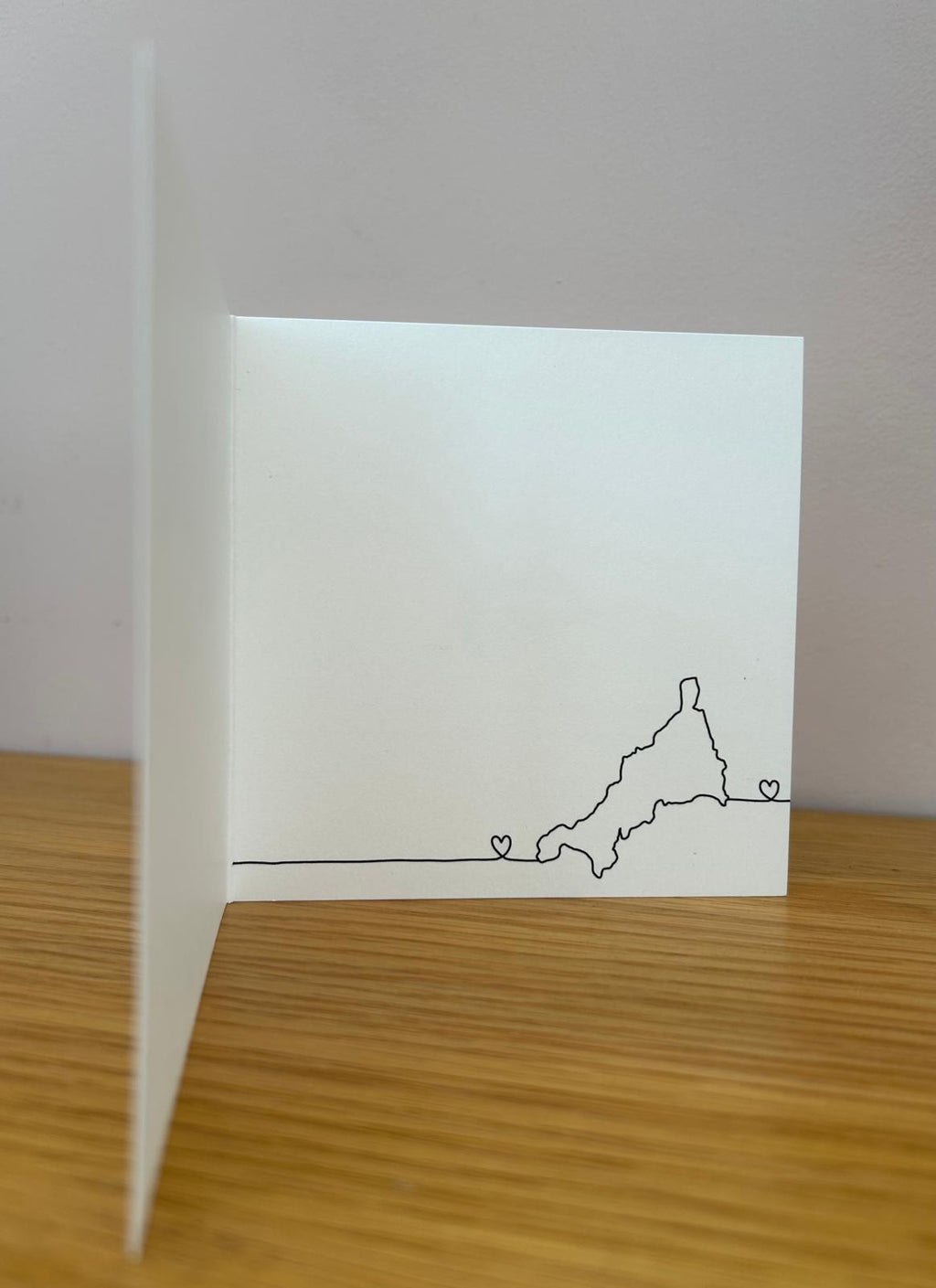 Sea Glass Cornwall Card – “Nearly There” – Coastal Tree Artwork – Travel Memory Card – Thoughtful Keepsake