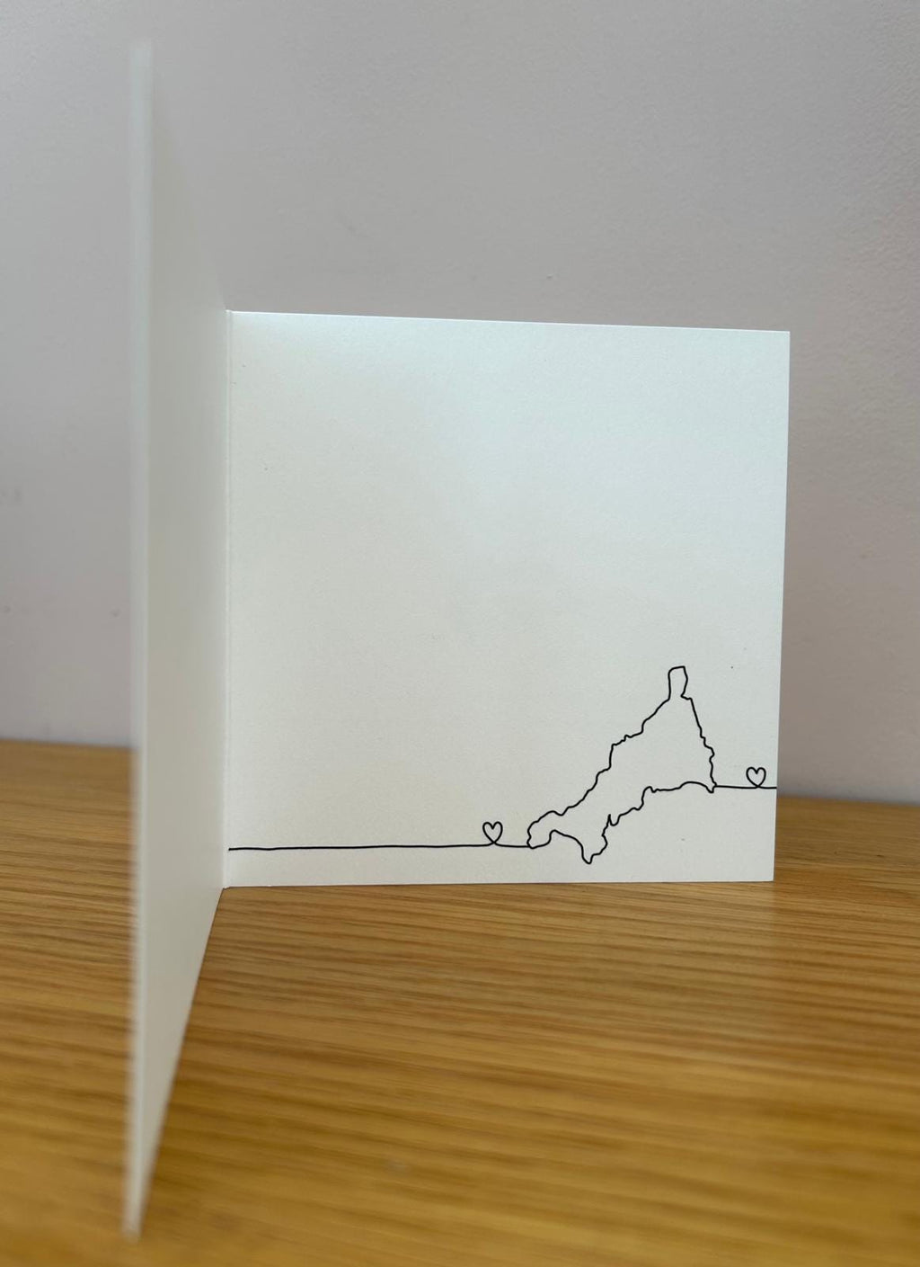 Sea Glass Cornwall Card – “Nearly There” – Coastal Tree Artwork – Travel Memory Card – Thoughtful Keepsake