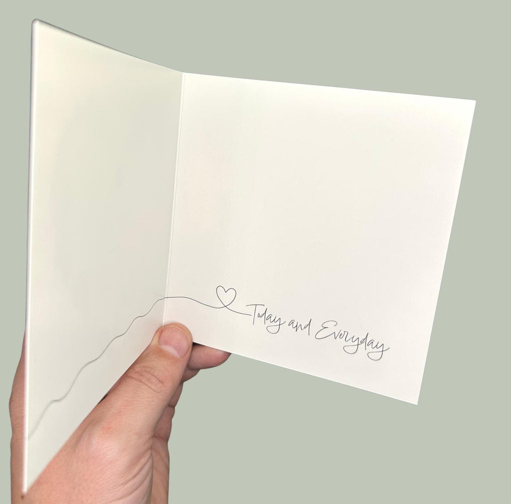 Sea Glass Mum Card – “Love You Mum” – Shell Heart Design – Today and Everyday – Coastal Mother’s Card – UK