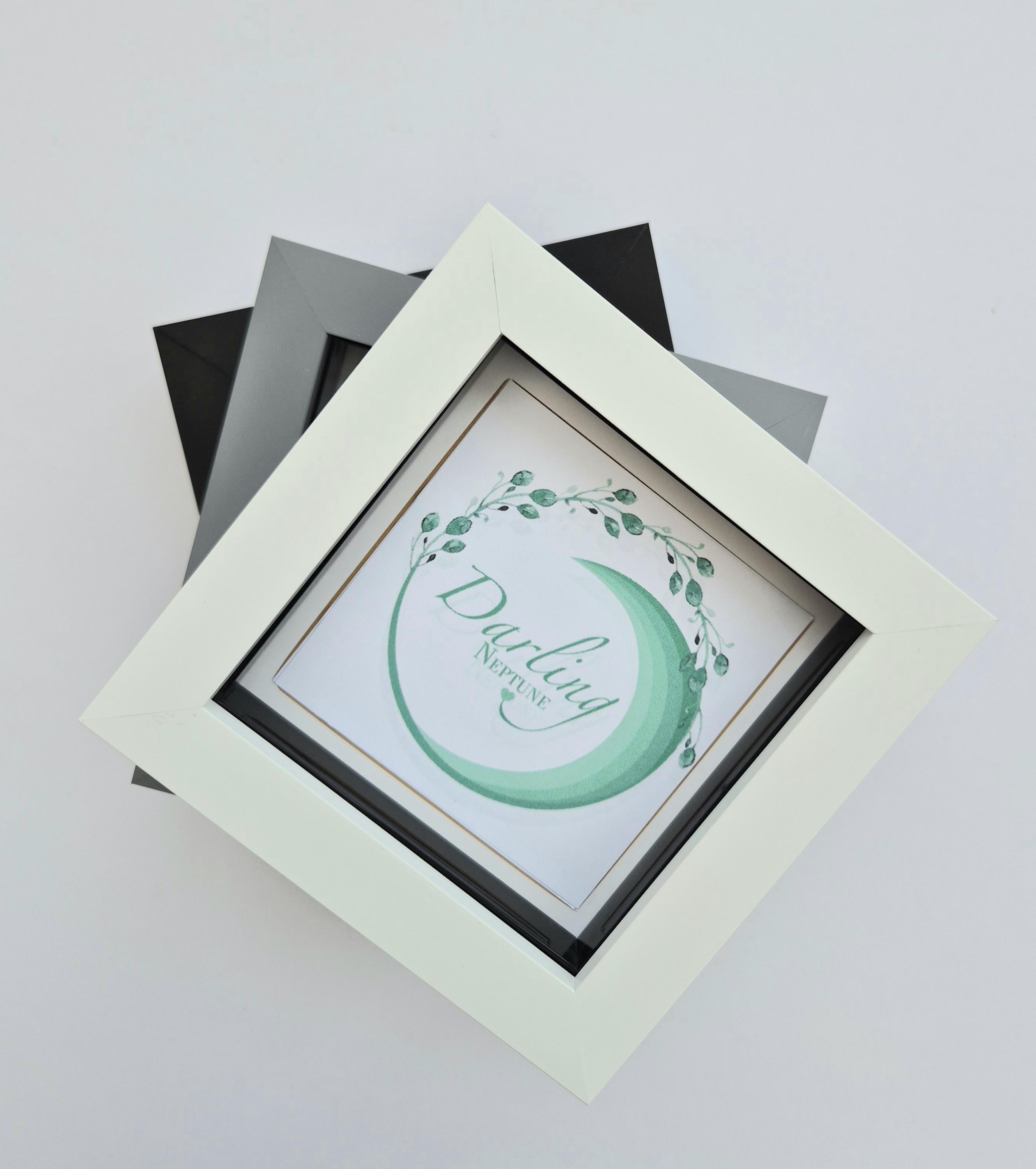 Sea Glass Flower Picture Bloom Where You’re Placed Thinking of You Encouragement Gift UK Coastal Artist Framed Keepsake New Beginnings